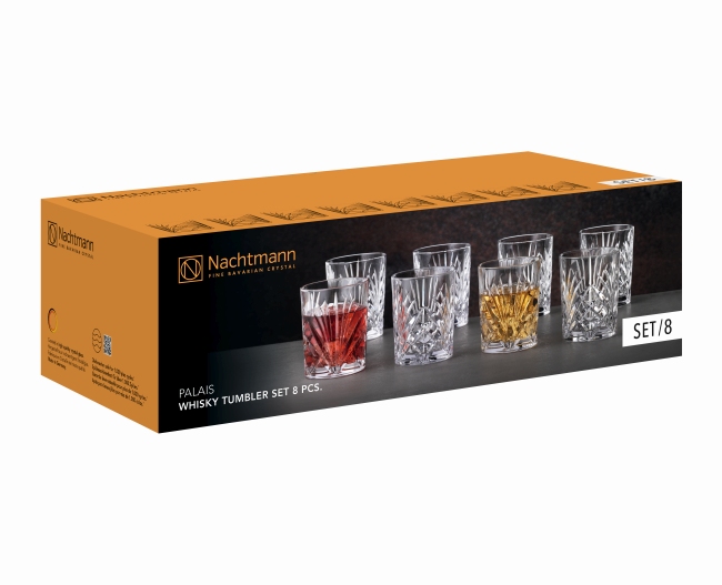 Lot de 8 verres à whisky PALAIS